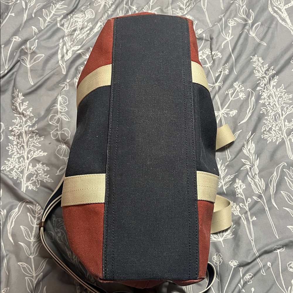 Coach Heritage Web Canvas Pieced Stripe tote bag in canvas with leather trim - Picture 9 of 11